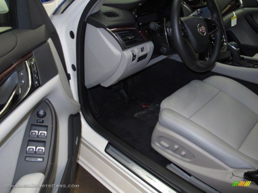 2014 CTS Sedan AWD - White Diamond Tricoat / Light Platinum/Jet Black photo #11