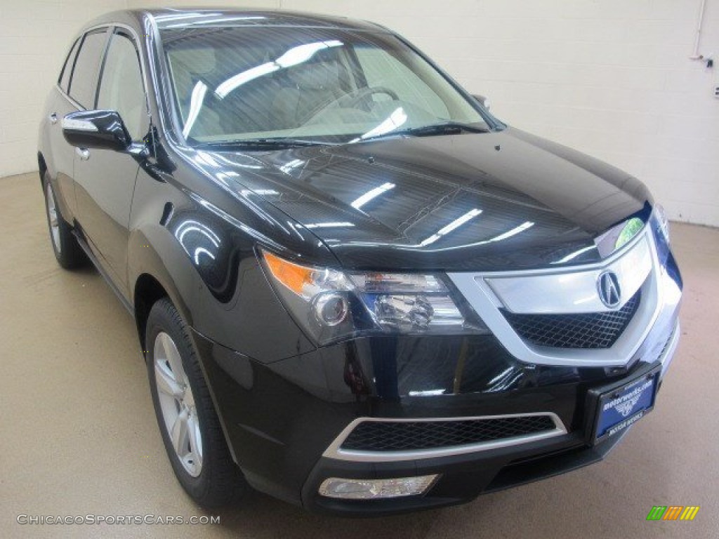 2010 MDX Technology - Crystal Black Pearl / Parchment photo #1