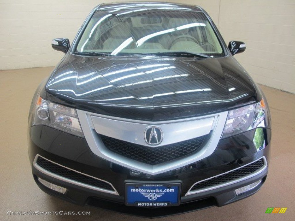 2010 MDX Technology - Crystal Black Pearl / Parchment photo #2