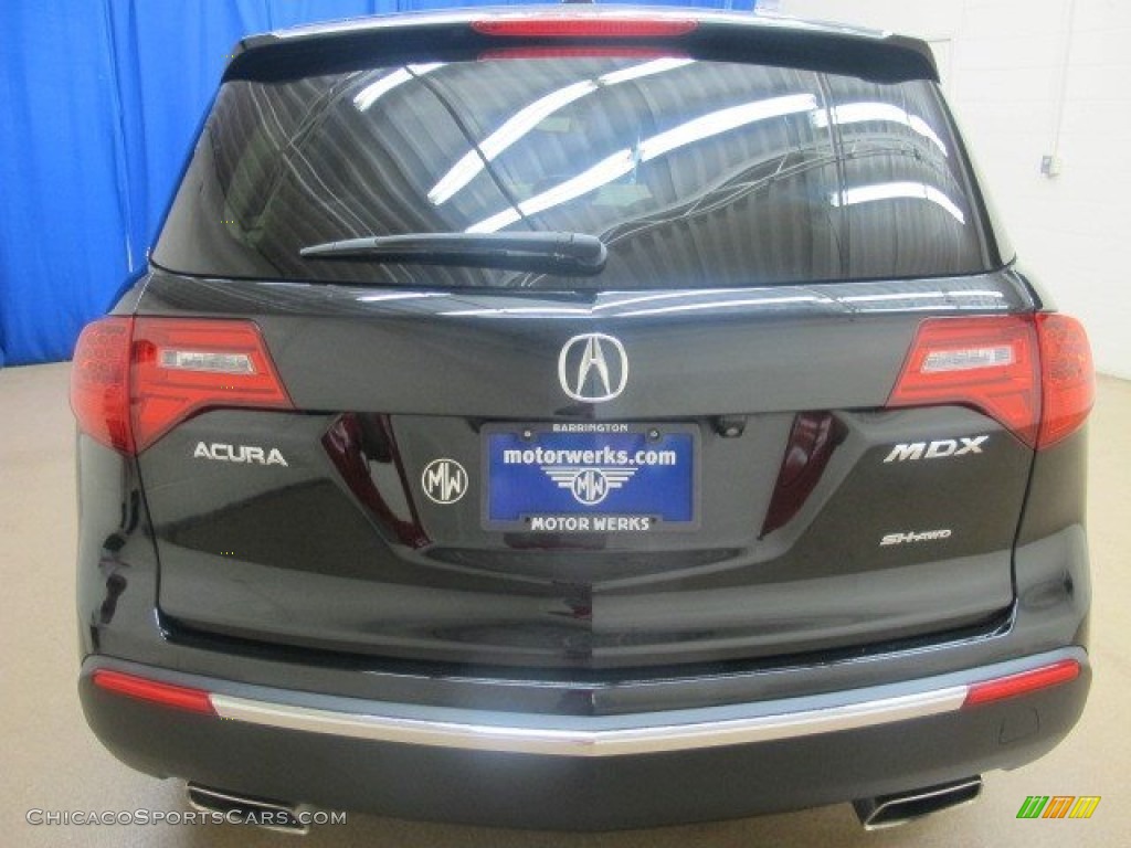 2010 MDX Technology - Crystal Black Pearl / Parchment photo #7