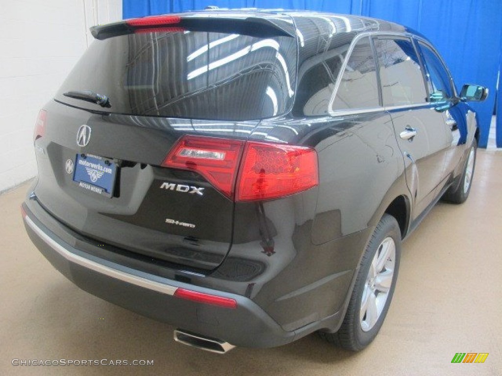 2010 MDX Technology - Crystal Black Pearl / Parchment photo #9