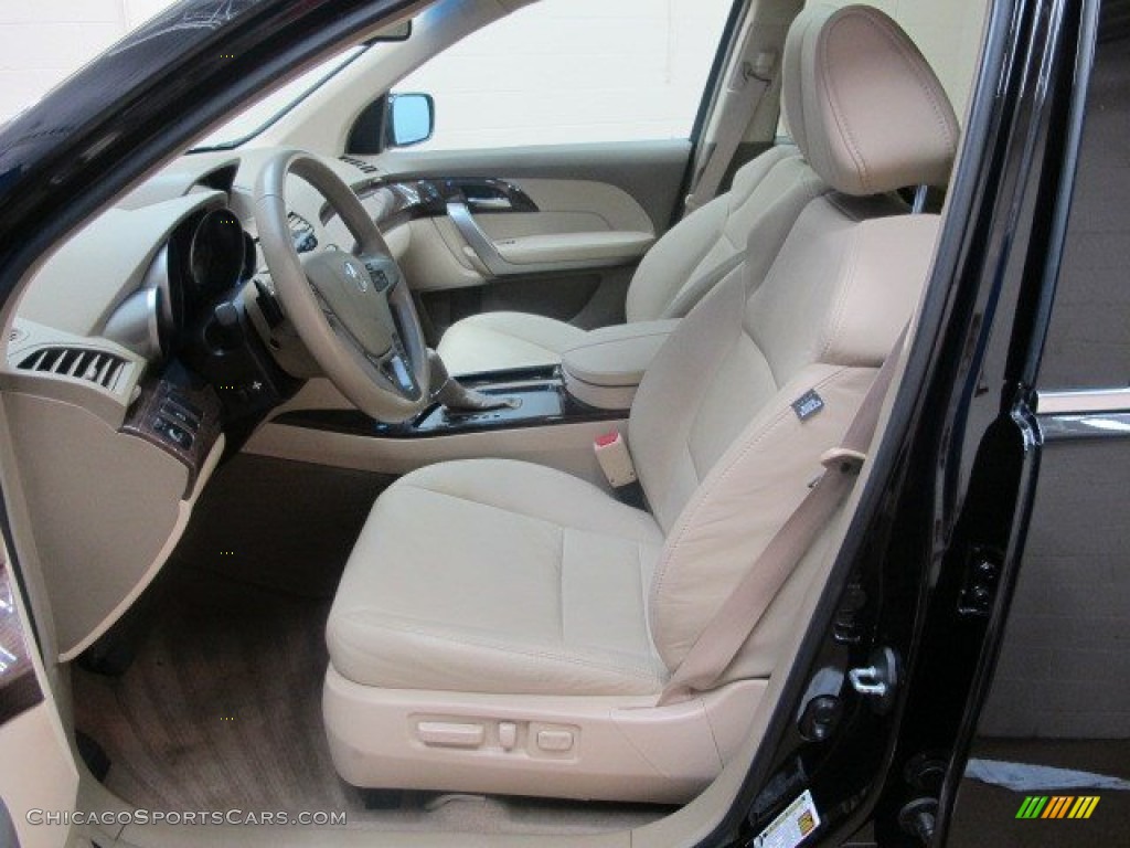 2010 MDX Technology - Crystal Black Pearl / Parchment photo #17
