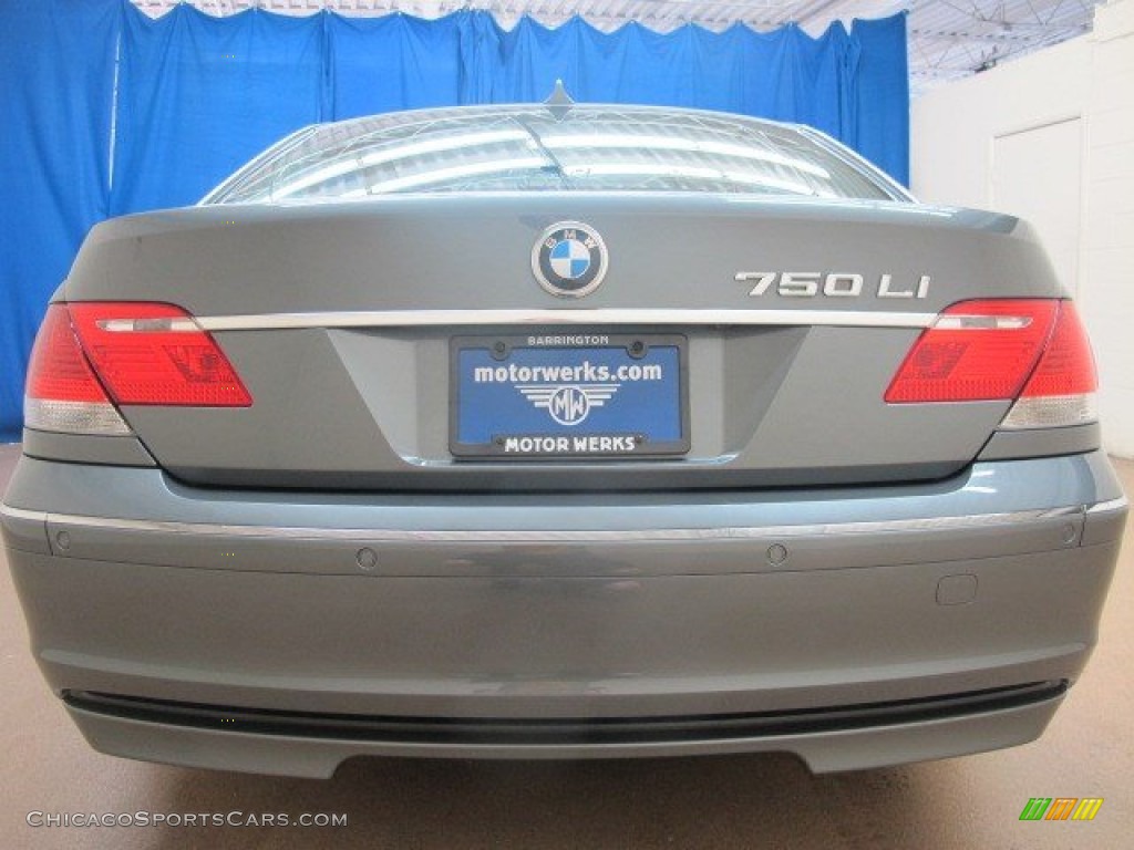 2008 7 Series 750Li Sedan - Titanium Grey Metallic / Black photo #8