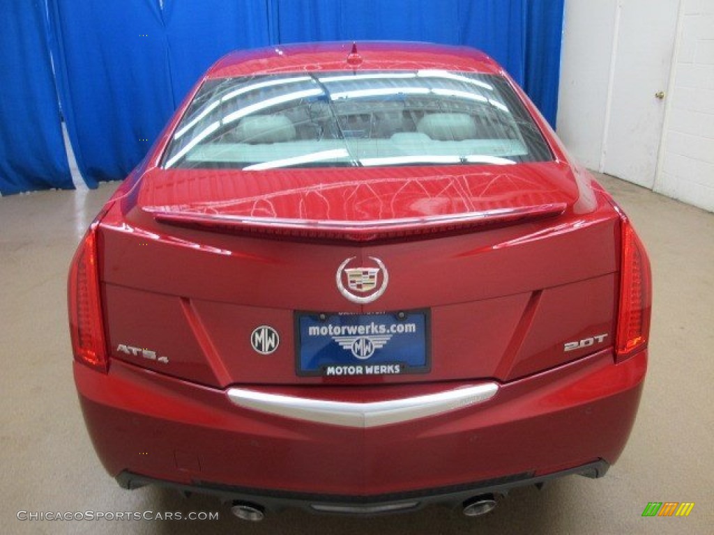 2014 ATS 2.0L Turbo AWD - Red Obsession Tintcoat / Light Platinum/Brownstone photo #6