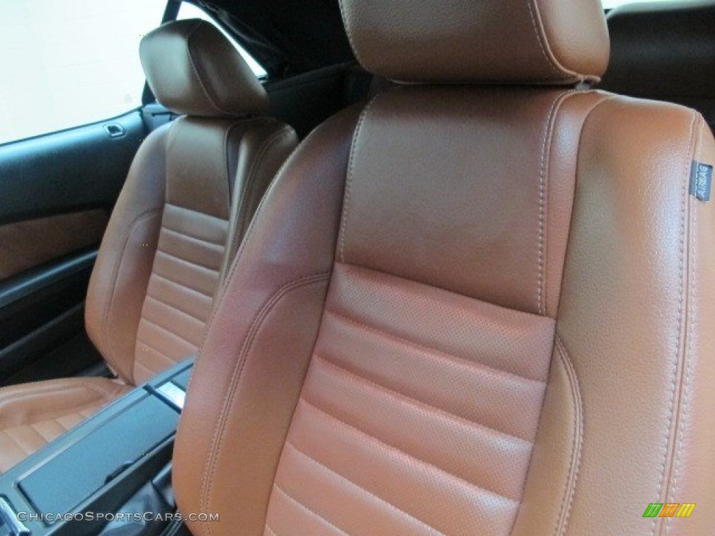 2010 Mustang V6 Premium Convertible - Red Candy Metallic / Saddle photo #18