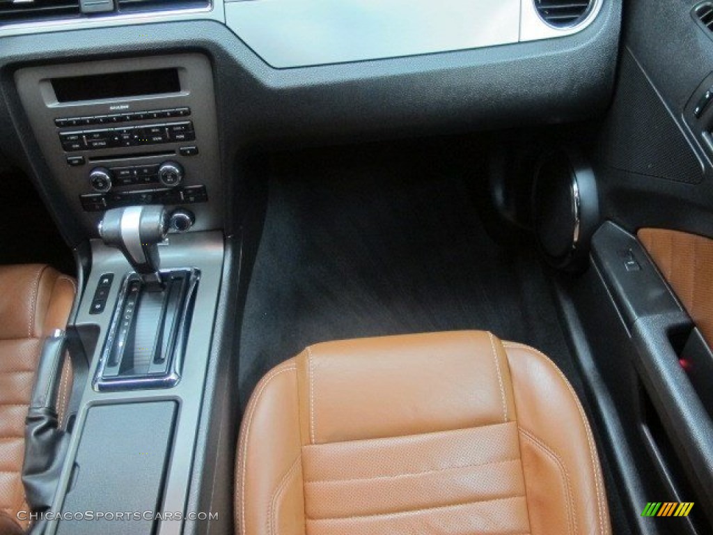2010 Mustang V6 Premium Convertible - Red Candy Metallic / Saddle photo #25