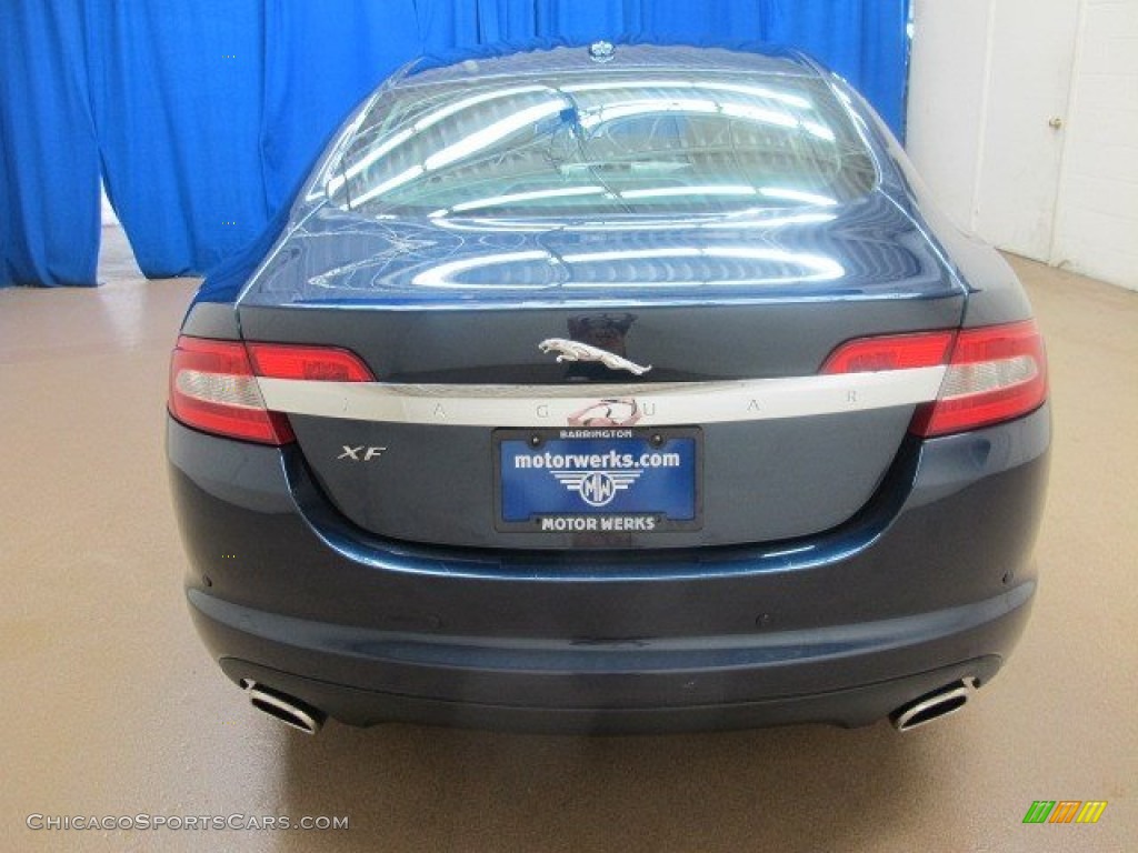 2010 XF Premium Sport Sedan - Indigo Blue Metallic / Barley photo #7