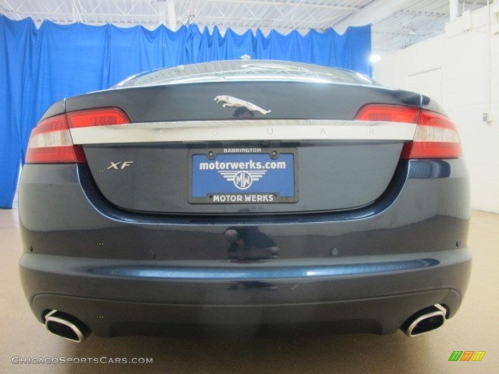 2010 XF Premium Sport Sedan - Indigo Blue Metallic / Barley photo #8