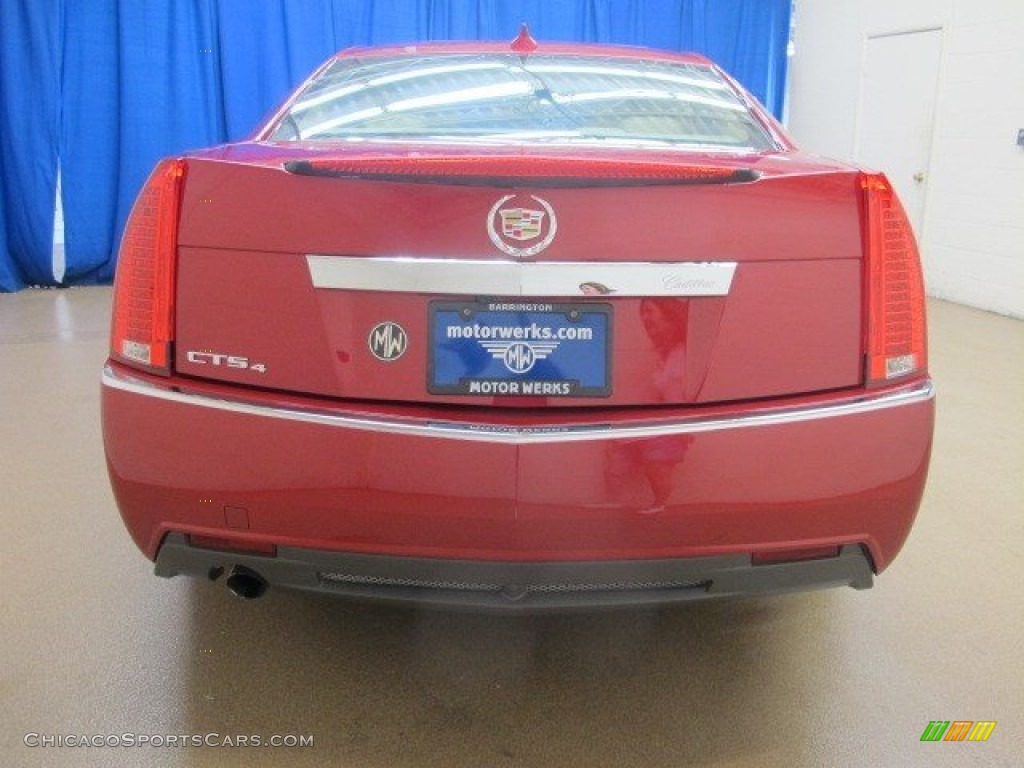 2013 CTS 4 3.0 AWD Sedan - Crystal Red Tintcoat / Cashmere/Cocoa photo #7