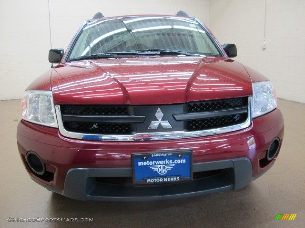 2006 Endeavor LS AWD - Ultra Red Pearl / Charcoal photo #2