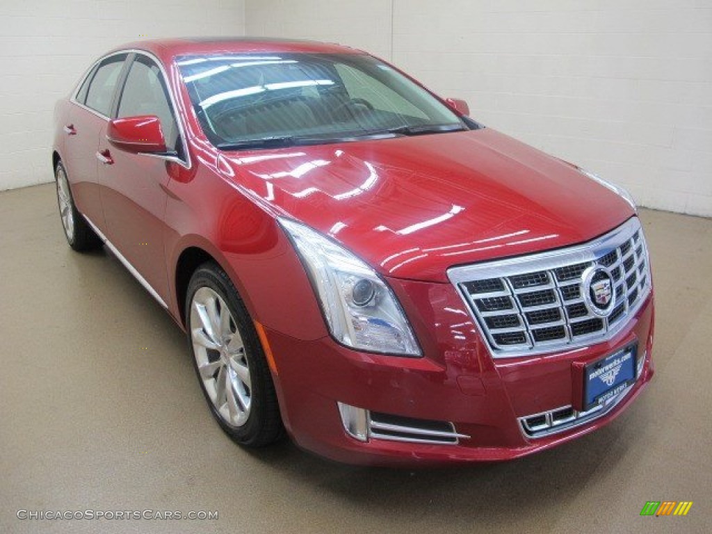 2013 XTS Luxury AWD - Crystal Red Tintcoat / Shale/Cocoa photo #1