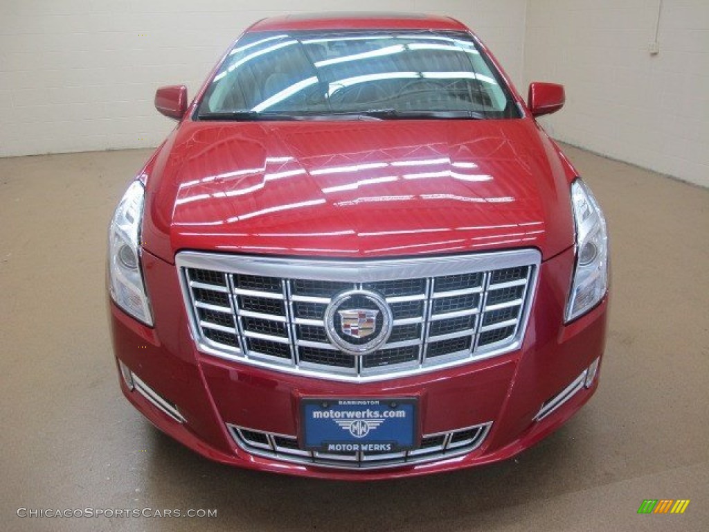2013 XTS Luxury AWD - Crystal Red Tintcoat / Shale/Cocoa photo #2