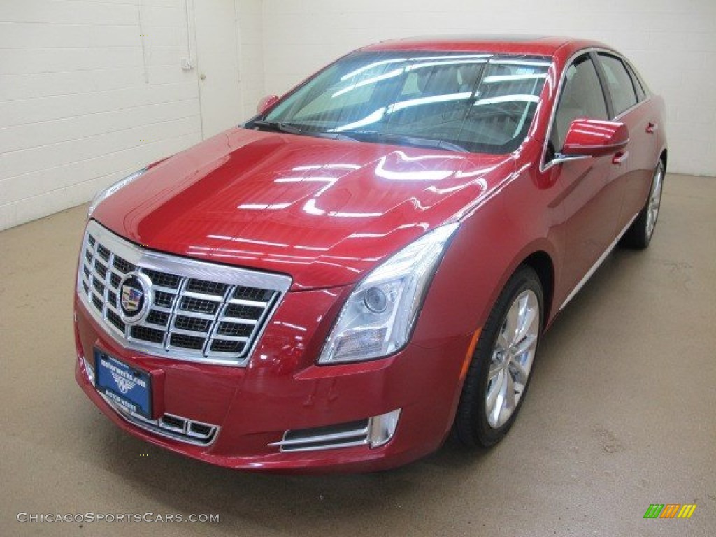 2013 XTS Luxury AWD - Crystal Red Tintcoat / Shale/Cocoa photo #4