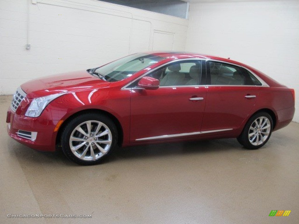 2013 XTS Luxury AWD - Crystal Red Tintcoat / Shale/Cocoa photo #5