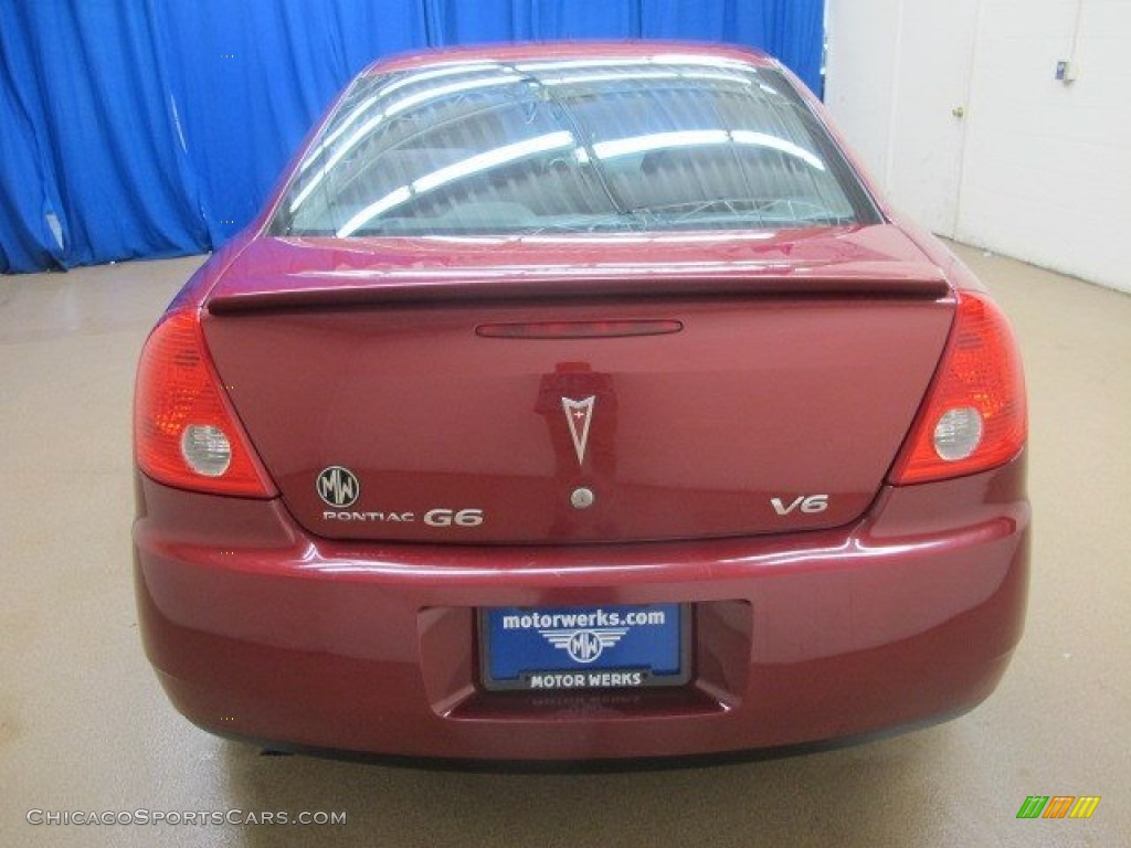 2008 G6 V6 Sedan - Performance Red Metallic / Ebony Black photo #7