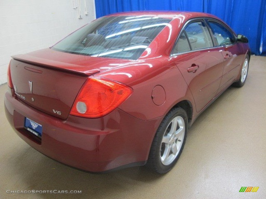 2008 G6 V6 Sedan - Performance Red Metallic / Ebony Black photo #8